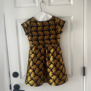 Girls Crewcuts Origami Elephant Parade Dress